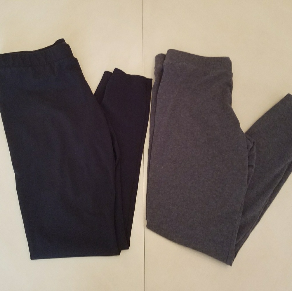 2 Pair The Limited Leggings Black and Gray